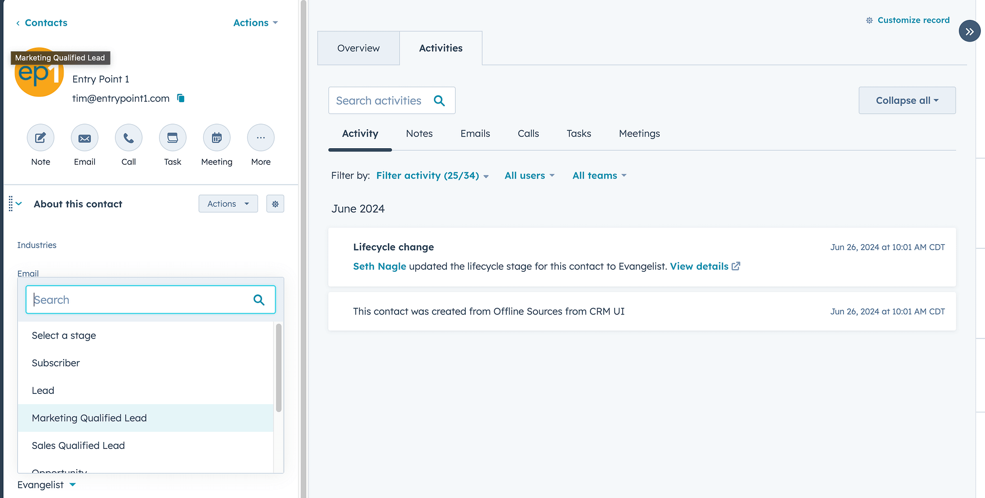 a screenshot of a computer The Importance of Lifecycle Stages